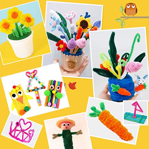 MOISO Mega Kids Crafts and Art Supplies Jar Kit - 550+ Piece Set -...