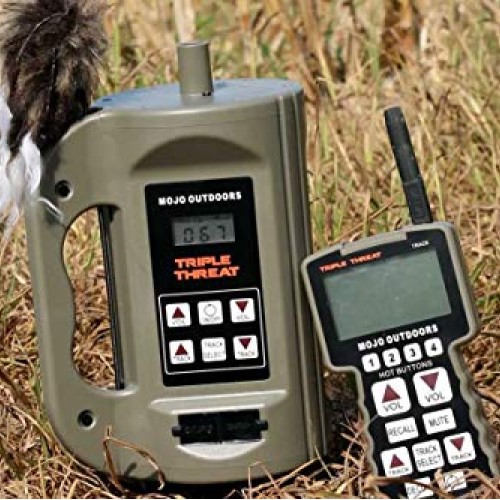MOJO Outdoors Triple Threat E-Caller Predator Coyote Call Decoy 3-...