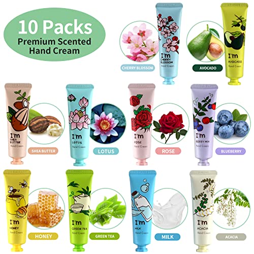 Hand Cream Set for Women, 10 Pack Organic Hand Lotion Bulk Hand Cr...