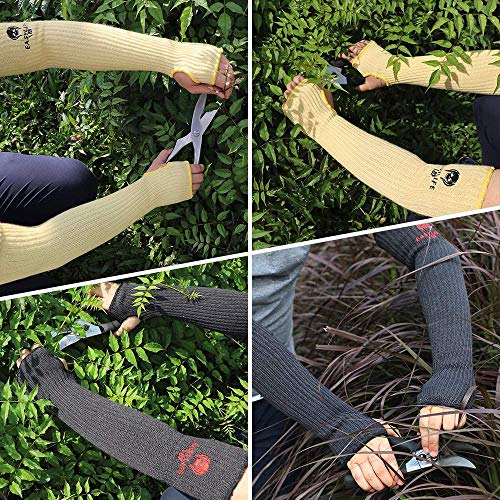 Kevlar-Sleeves Arm Protection Sleeves with Thumb Hole, MOKEYDOU 1...