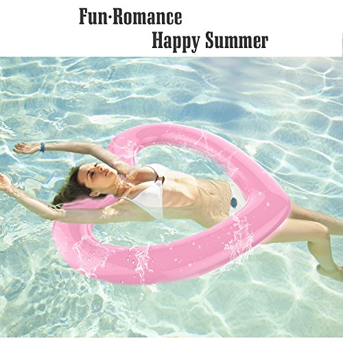 MoKo Inflatable Pool Float for Kids Adults, Clearance Heart Shaped...