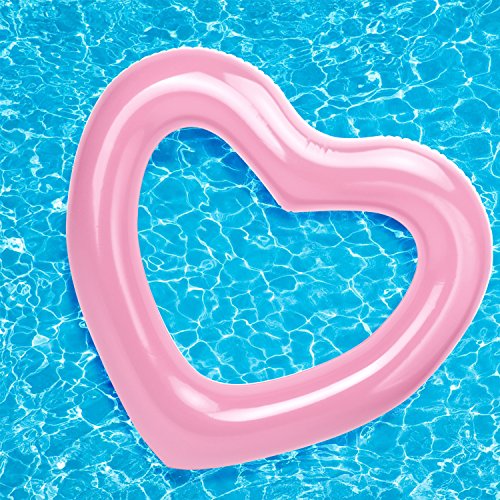 MoKo Inflatable Pool Float for Kids Adults, Clearance Heart Shaped...