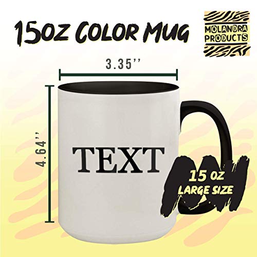 got dumpiness? - 15oz Colored Inner & Handle Ceramic Coffee Mug, Pink