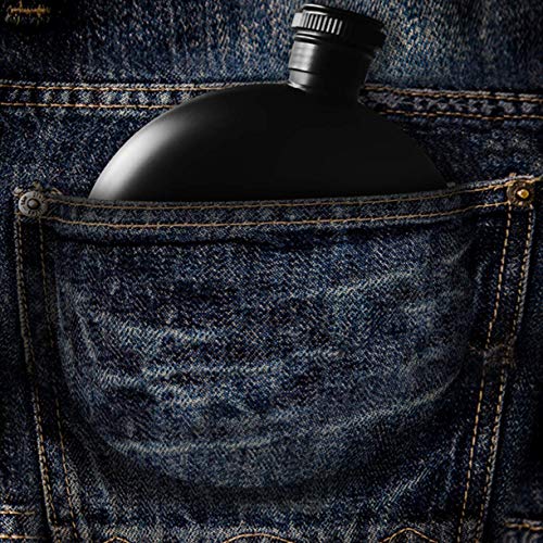 got ferri-? - 5oz Round Alcohol Drinking Flask, Black