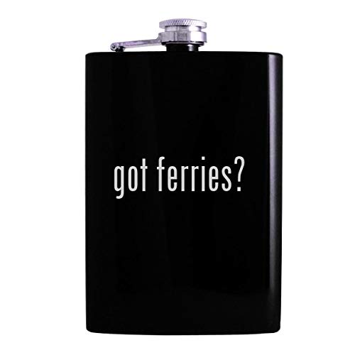 got ferries? - 8oz Hip Alcohol Drinking Flask, Black