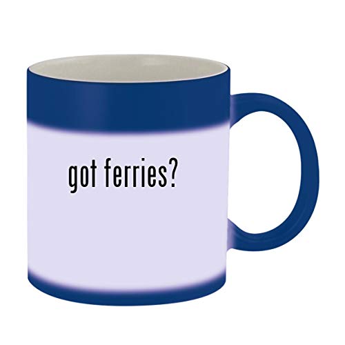 got ferries? - Ceramic Blue Color Changing Mug, Blue