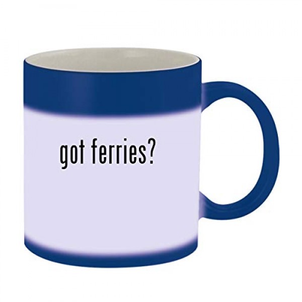 got ferries? - Ceramic Blue Color Changing Mug, Blue