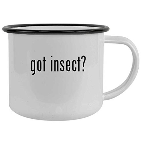 got insect? - 12oz Camping Mug Stainless Steel, Black