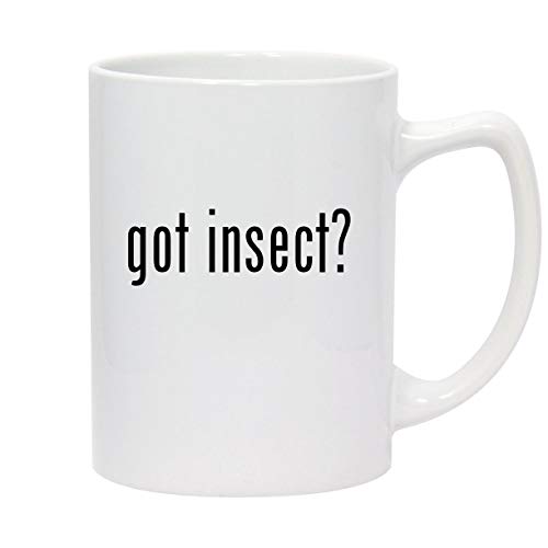 got insect? - 14oz White Ceramic Statesman Coffee Mug