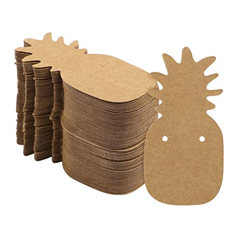 100Pcs Kraft Paper Earring Display Card Jewelry Earring Card Holde...