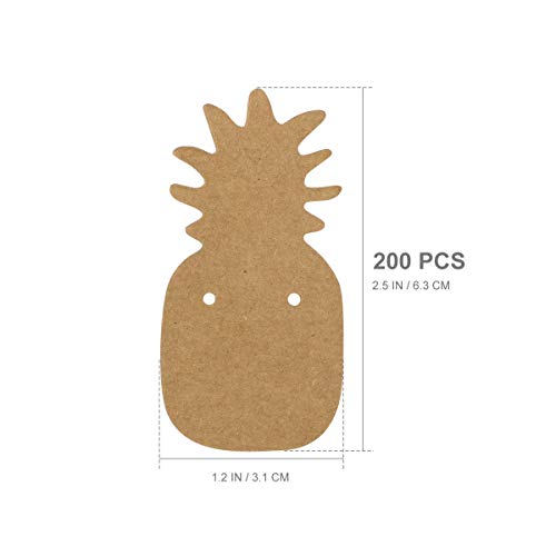 100Pcs Kraft Paper Earring Display Card Jewelry Earring Card Holde...