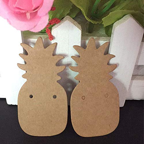 100Pcs Kraft Paper Earring Display Card Jewelry Earring Card Holde...