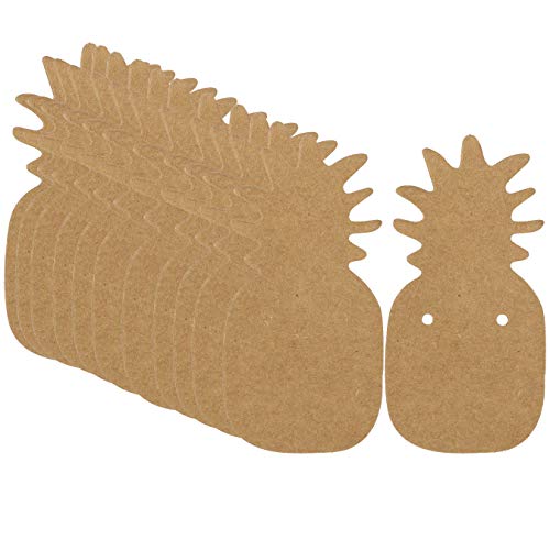 100Pcs Kraft Paper Earring Display Card Jewelry Earring Card Holde...