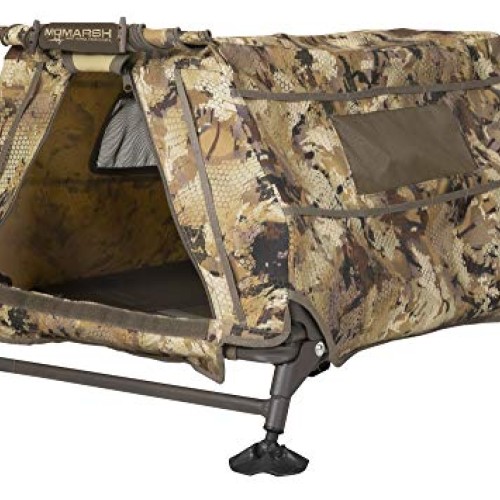 Momarsh, Field House LP Low Profile Hunting Dog Blind, Optifade Marsh