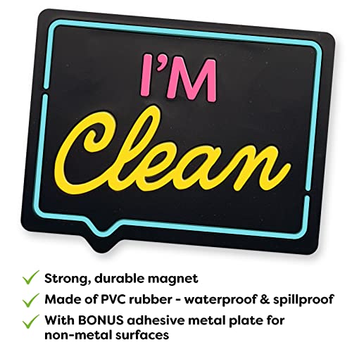 Dishwasher Magnet Clean Dirty Sign Indicator - 3.5 x 2.8 inches - ...
