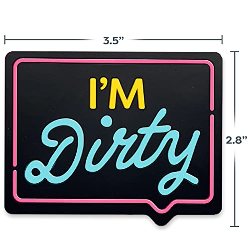 Dishwasher Magnet Clean Dirty Sign Indicator - 3.5 x 2.8 inches - ...