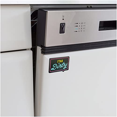 Dishwasher Magnet Clean Dirty Sign Indicator - 3.5 x 2.8 inches - ...