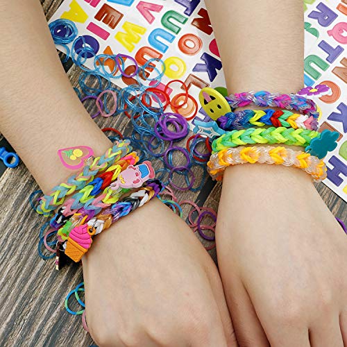 Momos Den 11910+ Rainbow Rubber Bands Refill Kit, 11000 Loom Band...