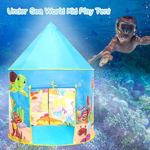Moncoland Kids Play Tent Toys Children Under Sea World Pattern Lar...