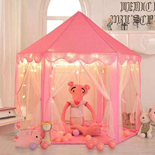 Moncoland Princess Castle Girls Play Tent Toy Kids Large Fairy Pla...