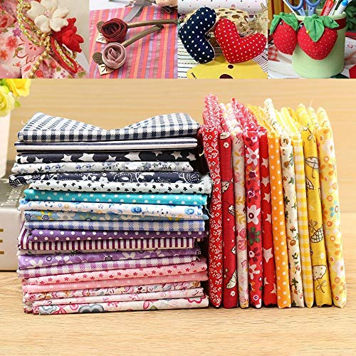 Mongolulu 5Pcs 19.7 x 19.7 50cm x 50cm Cotton Craft Fabric Bun...