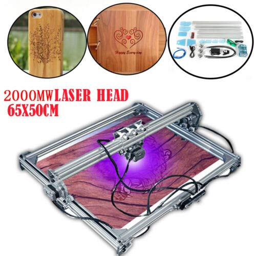 CNC Engraver 2 Axis Desktop Router Engraving Machine 2000mW Mini P...