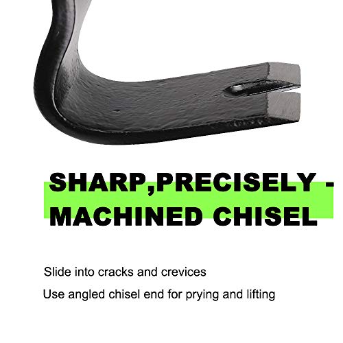 Monkey King Bar-15IN Crescent Flat Pry Bar- Nail Puller to Pry Ope...