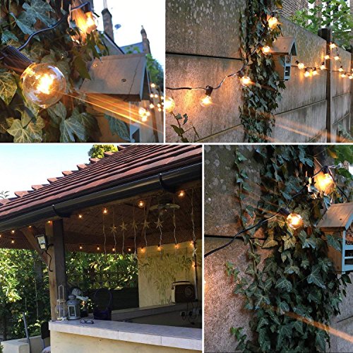 Monkeydg 100FT String Lights, G40 Outdoor String Lights Edison Lig...
