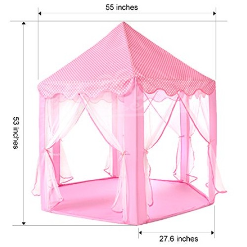 Monobeach Kids Play House Princess Tent - Indoor and Outdoor Hexag...