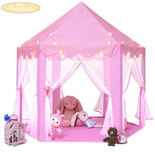 Monobeach Kids Play House Princess Tent - Indoor and Outdoor Hexag...