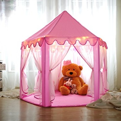 Monobeach Kids Play House Princess Tent - Indoor and Outdoor Hexag...