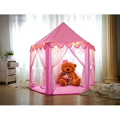 Monobeach Kids Play House Princess Tent - Indoor and Outdoor Hexag...