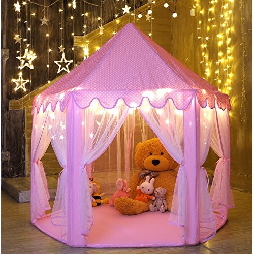 Monobeach Kids Play House Princess Tent - Indoor and Outdoor Hexag...