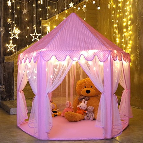Monobeach Kids Play House Princess Tent - Indoor and Outdoor Hexag...