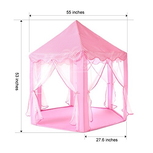 Monobeach Princess Tent Girls Large Playhouse Kids Castle Play Ten...