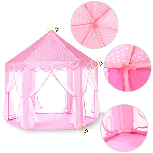 Monobeach Princess Tent Girls Large Playhouse Kids Castle Play Ten...