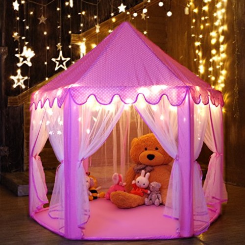 Monobeach Princess Tent Girls Large Playhouse Kids Castle Play Ten...