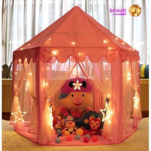 Monobeach Princess Tent Girls Large Playhouse Kids Castle Play Ten...