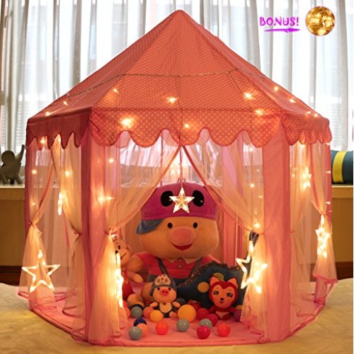 Monobeach Princess Tent Girls Large Playhouse Kids Castle Play Ten...