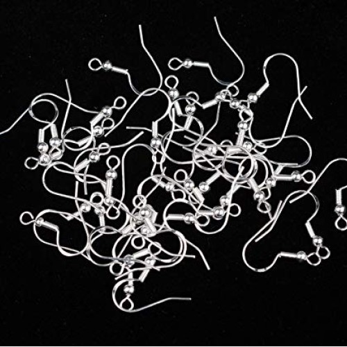 40pcs 925 Sterling Silver Earring Hooks French Wire Hooks Fish Hoo...