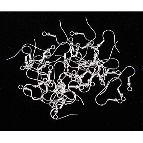 40pcs 925 Sterling Silver Earring Hooks French Wire Hooks Fish Hoo...