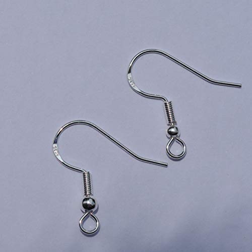 925 Sterling Silver Earring Hooks French Wire Hooks Fish Hook Earr...