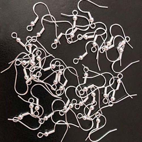 925 Sterling Silver Earring Hooks Hypoallergenic French Wire Hooks...