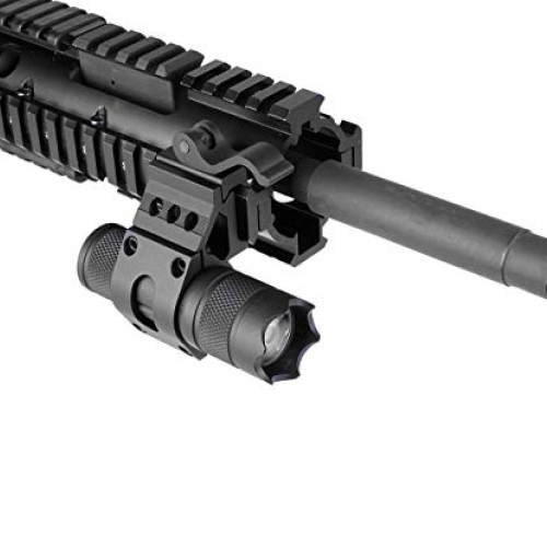 Monstrum 1 Inch Offset Picatinny Rail Mount for Flashlights with Q...