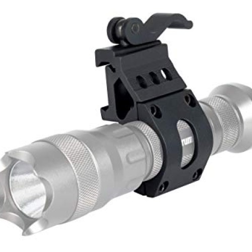 Monstrum 1 Inch Offset Picatinny Rail Mount for Flashlights with Q...