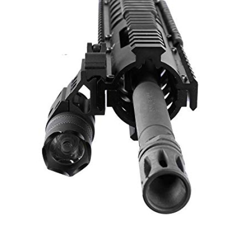 Monstrum 1 Inch Offset Picatinny Rail Mount for Flashlights with Q...