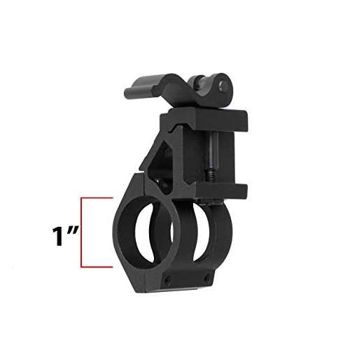 Monstrum 1 Inch Offset Picatinny Rail Mount for Flashlights with Q...