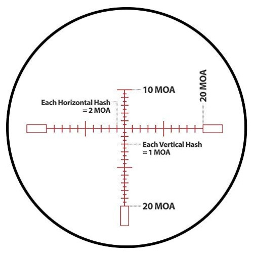 Monstrum G2 6-24x50 First Focal Plane FFP Rifle Scope with Illumin...