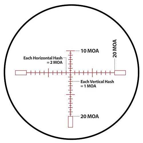 Monstrum G2 6-24x50 First Focal Plane FFP Rifle Scope with Illumin...