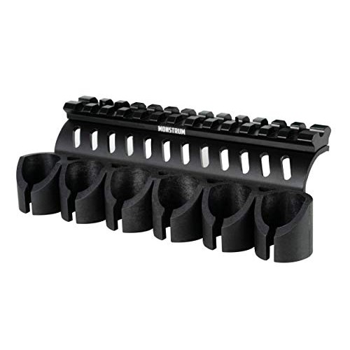 Monstrum Side Mounted 12 Gauge Shell Holder with Picatinny Rail Mo...